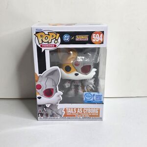 Funko Pop! Vinyl: DC x Sonic The Hedgehog TAILS As Cyborg #594 - NEW